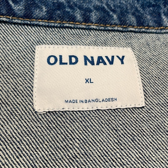 Old Navy Oversized Jean Jacket Size XL - Picture 7 of 8